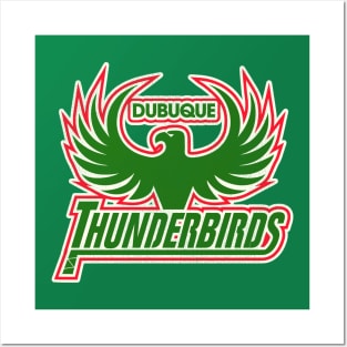 Defunct Dubuque Thunderbirds Hockey Team Posters and Art